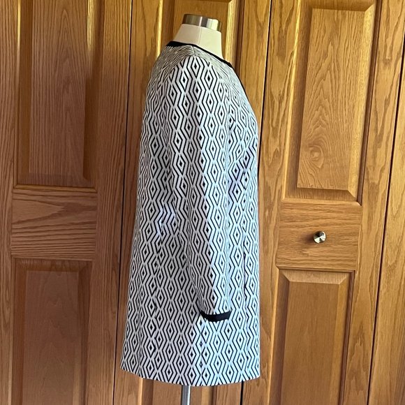 TAHARI - ARTHUR S. LEVINE - Diamond Jacquard Zip Topper - NEW with Tag - Picture 4 of 12